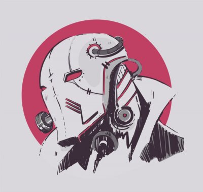 Poster  Masque cyborg