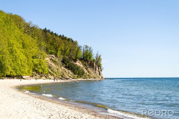 Poster  Mer et falaise