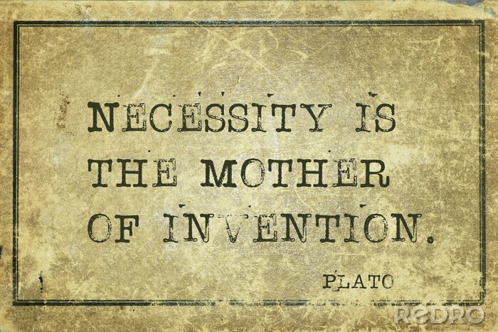 Poster  Mère de l'invention Platon