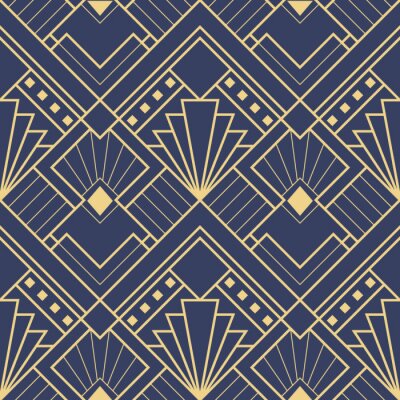 Papier peint à motif  Modèle sans couture abstrait art déco 03