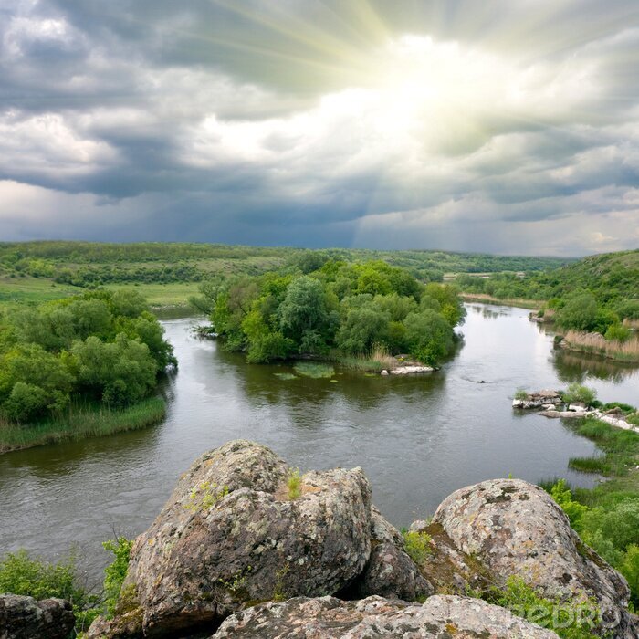 Poster  Montagnes et rivières