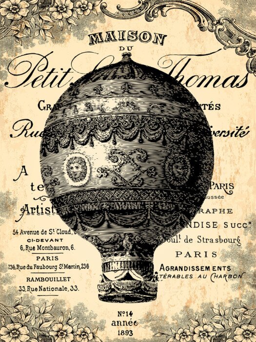 Poster  Montgolfière