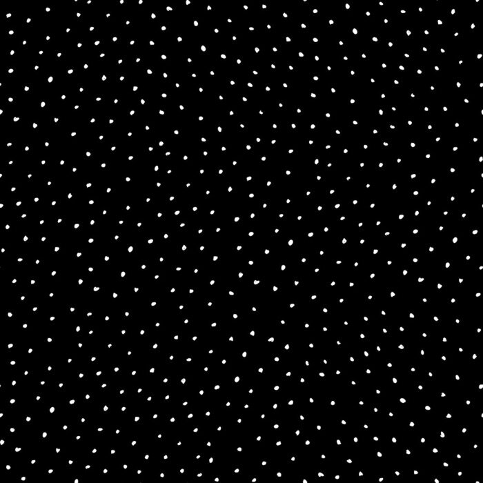 Poster  Motif avec des points blancs sur fond noir