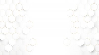 Motif blanc avec des hexagones