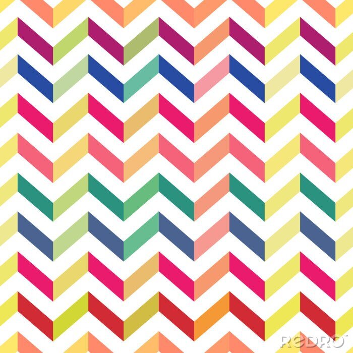 Poster  Motif chevron à la mode