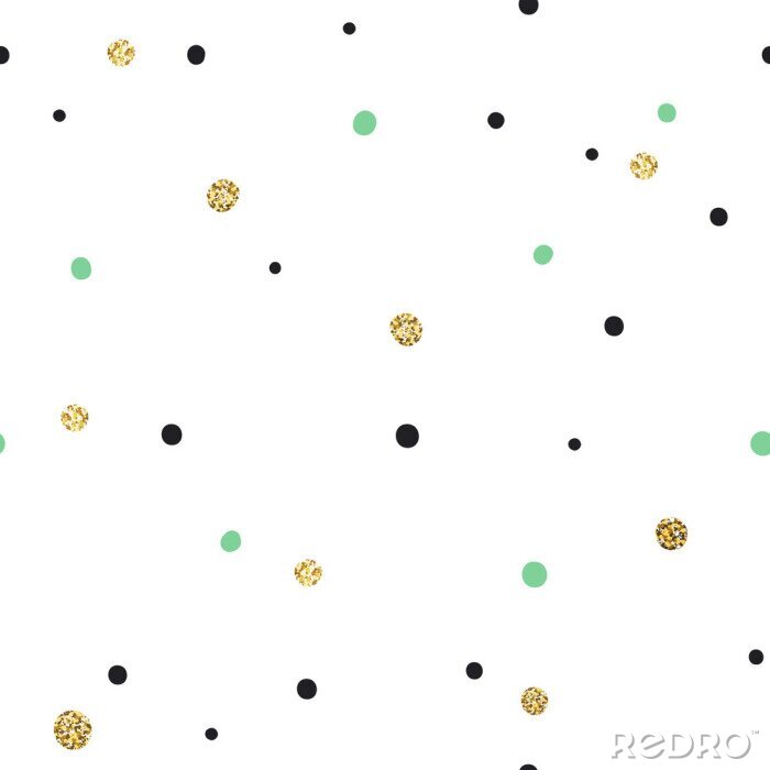 Poster  Motif de points en trois couleurs