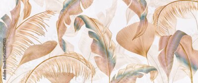 Motif feuille de cuivre