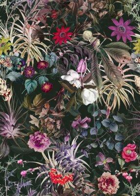 Motif floral vintage