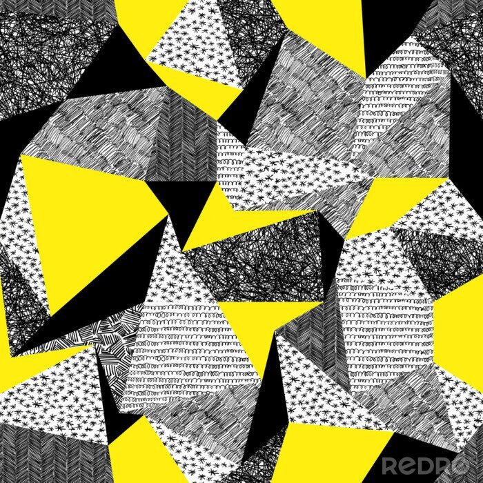 Poster  Motif géométrique de style rétro