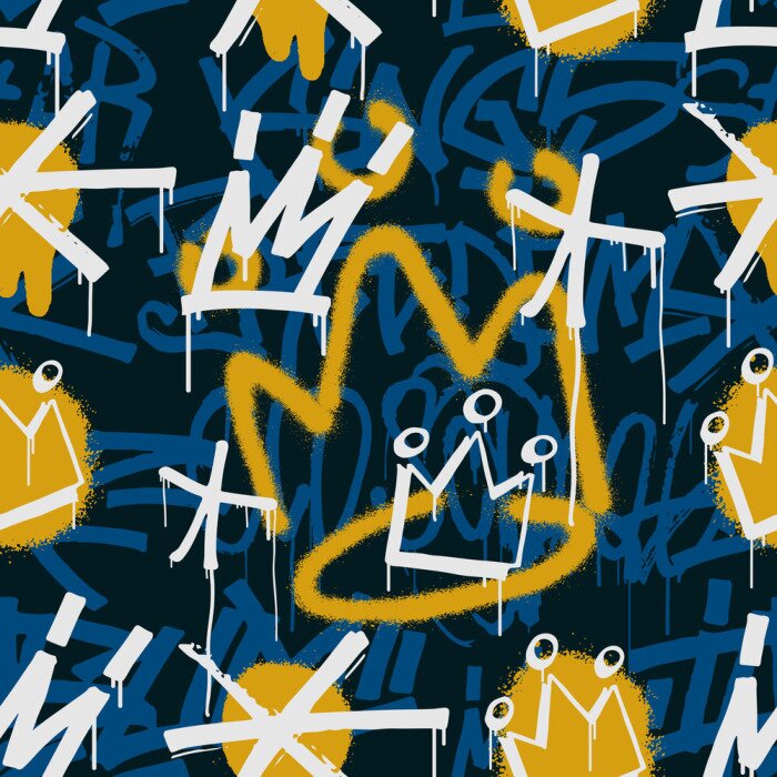 Poster  Motif graffiti avec motifs