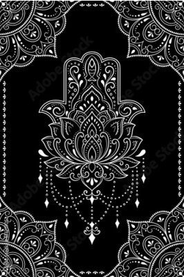 Poster  Motif indien oriental décoratif