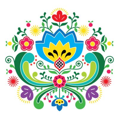 Sticker  Motif traditionnel norvégien