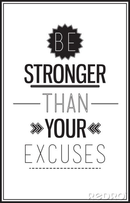 Poster  Motiver à partir d'excuses