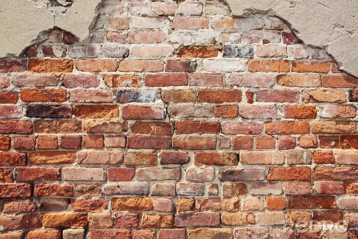 Poster  Mur de briques abimé
