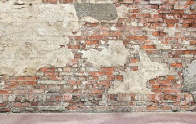 Mur rustique en briques