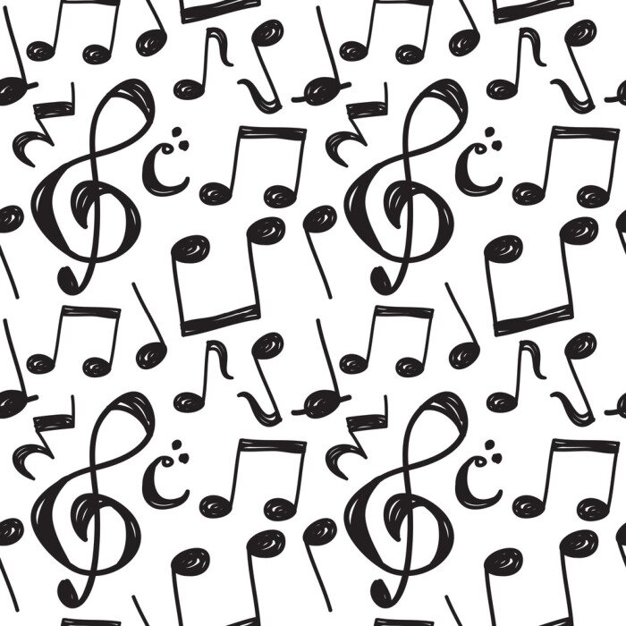 Poster  Music note de fond
