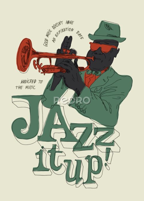 Poster  Musicien de jazz