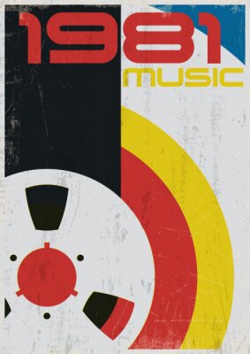 Poster  musique des années 80