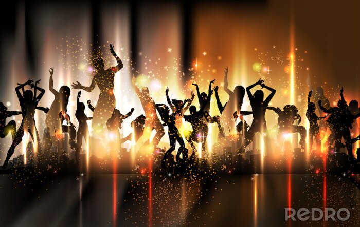 Poster  Musique et gens qui dansent
