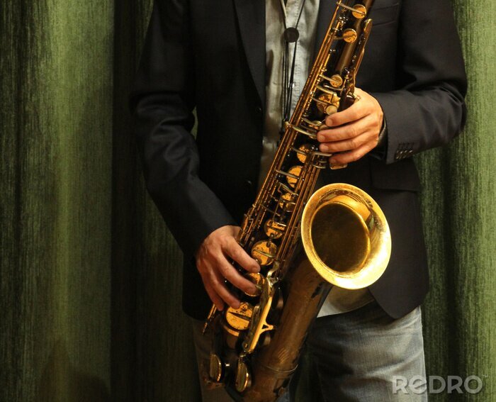 Poster  Musique et saxophone