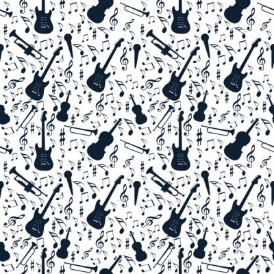 Papier peint à motif  musique sans couture