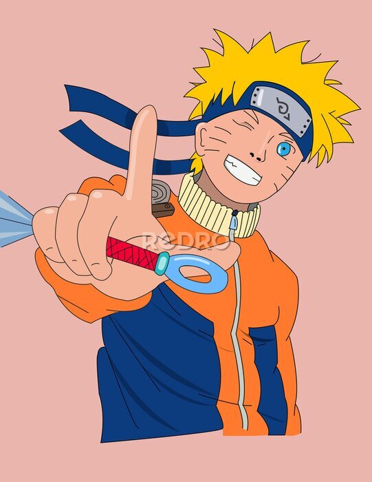Poster  Naruto coloré