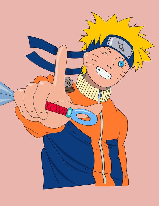 Poster  Naruto coloré