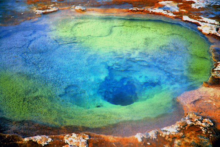 Poster  Nature et source chaude d'émeraude