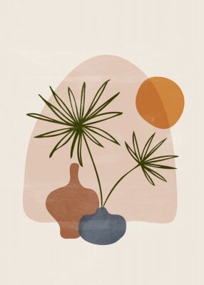 Poster  Nature morte graphique de style minimaliste