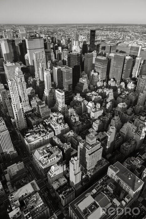 Poster  New York 3d noir et blanc