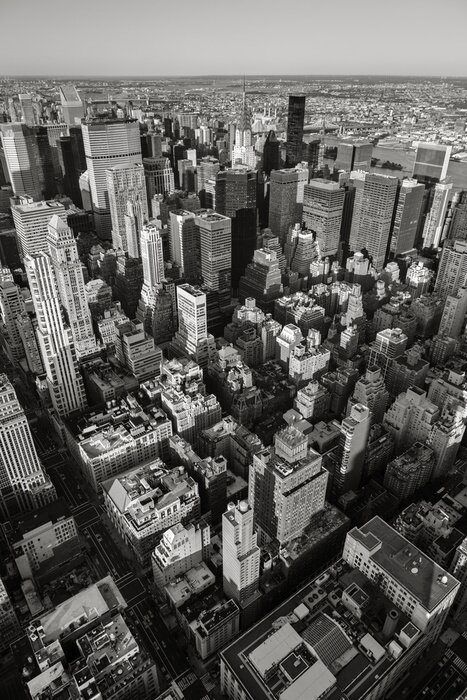 Poster  New York 3d noir et blanc