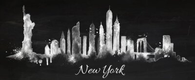 Poster  New York Manhattan la nuit