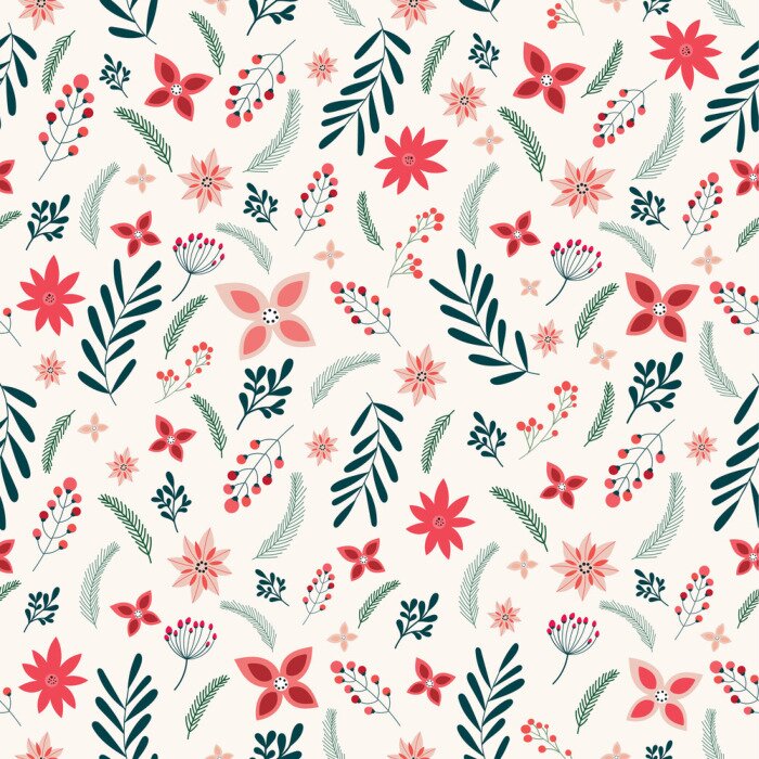 Poster  Noël, modèle, décoratif, éléments