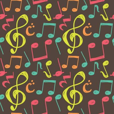 Papier peint à motif  note de musique de fond