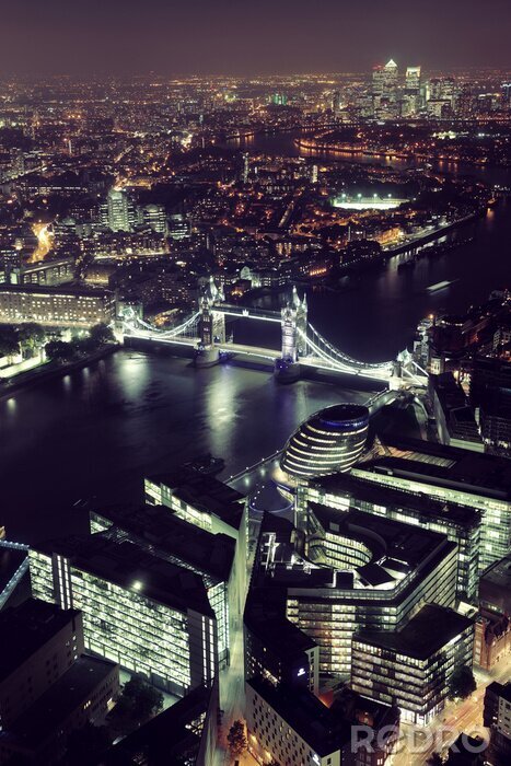 Poster  nuit de Londres