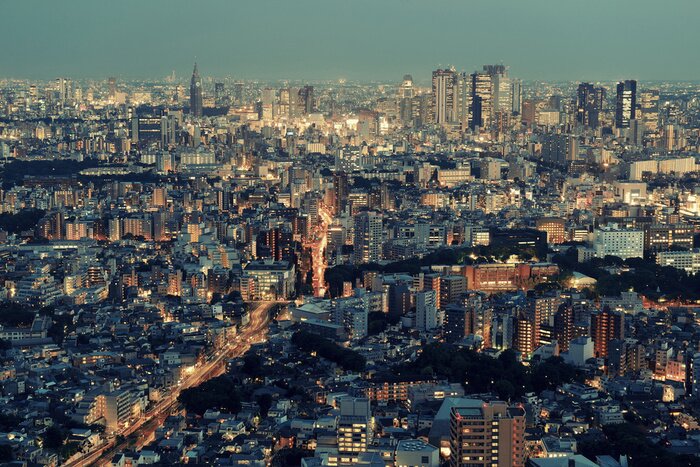 Poster  nuit de Tokyo