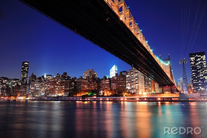 Poster  Nuit Manhattan et lumières de la ville