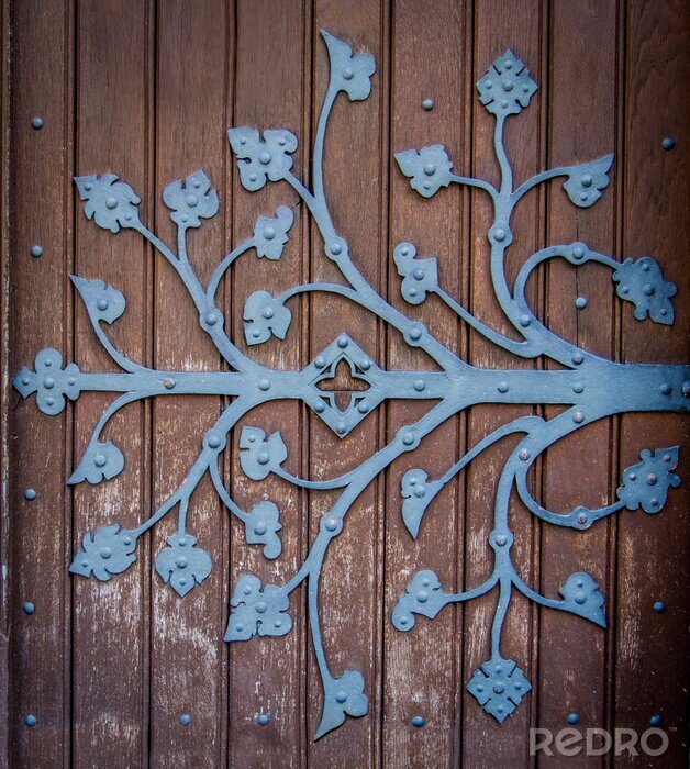 Poster  Ornement Eglise Charnière de porte