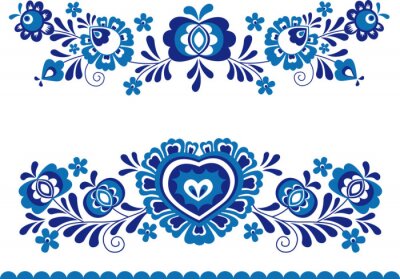 Poster  Ornements folkloriques