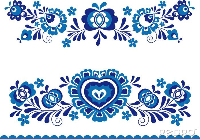 Poster  Ornements folkloriques