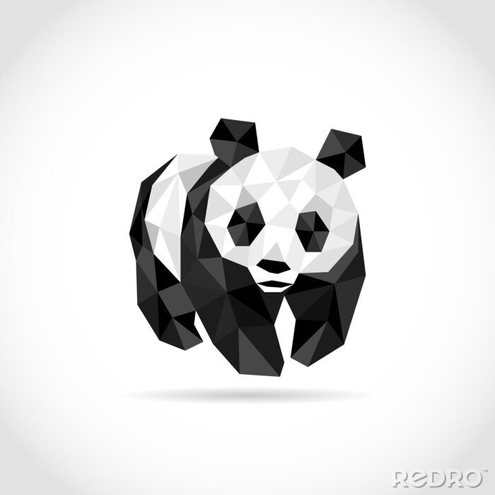 Poster  Panda en triangle
