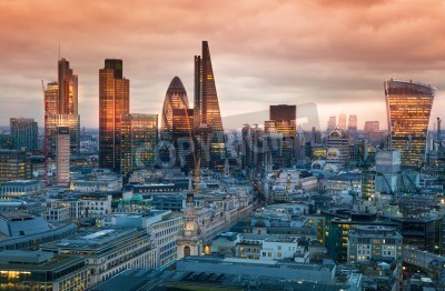 Poster  Panorama aérien de Londres