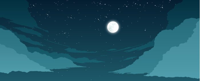 Poster  Panorama d'un ciel nocturne