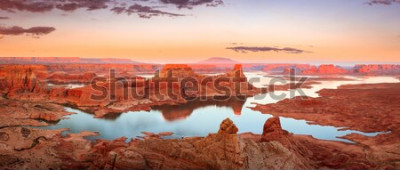 Poster  Panorama d'un lac dans l'Utah