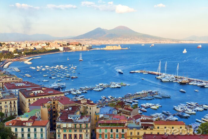 Poster  Panorama d'une ville italienne en été