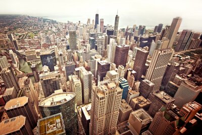Panorama de Chicago vintage