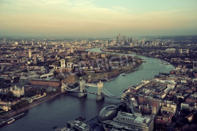 Poster  Panorama de l'architecture urbaine de Londres