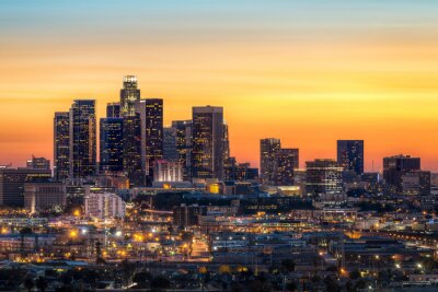 Panorama de Los Angeles la nuit