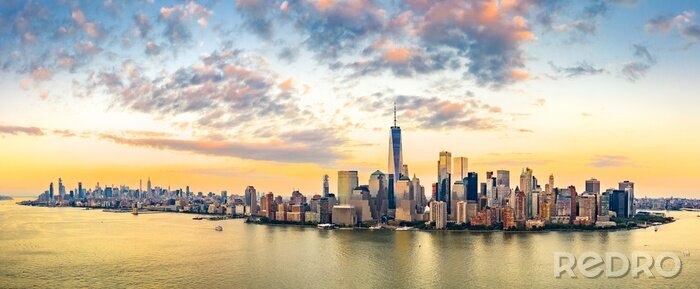 Poster  Panorama de New York avec Manhattan