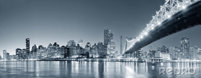 Poster  Panorama de nuit de New York